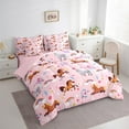 thumbnail image 3 of Manfei Farm Animal Horse 7-Piece Twin Bedding Sets,Rustic Farmhouse Cabin Bedding Comforter Set,Multicolor Flower Floral Cartoon Rainbow Sheet Sets For Girl Kids,Ultra Soft Home Decor Reversible, 3 of 8
