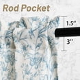 thumbnail image 6 of DWCN Thick Textured Linen Floral Valance for Kitchen Living Room, Rod Pocket Farmhouse Vintage Cottage Valance Curtain, Blue Peony, 52 x 14 Inches, 1 Panel, 6 of 8