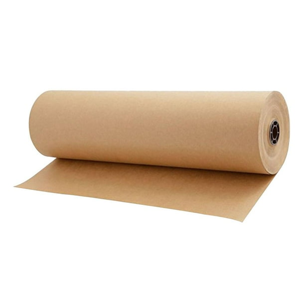 de Papel Kraft de 30 Metros Material Recicdo Natural - Perfecto para Embaje, Envoltorio, Artesanía, Postal, Envío, Estib BLESIY Rollo de papel de envoltura Kraft