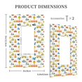 thumbnail image 3 of Haiem Cartoon Transport Pattern Decorative Wall Plates, 1-Gang 5.0" x3.0", Unbreakable Thermoplastic Faceplate Cover for Decorator Receptacle Outlet & Switch-Style U, 3 of 6