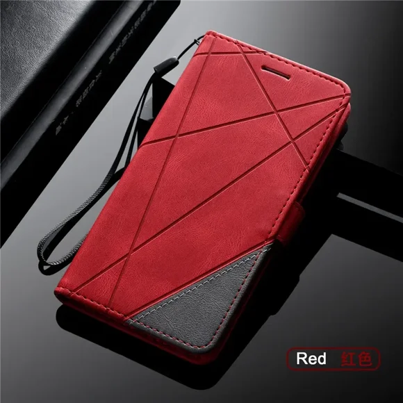 Flip Magnetic Leather Cover For Samsung Galaxy A35 A55 A25 5G A15 4G A05 A05S SM-A156B A356B A155F Wallet Stand Phone Cases Etui Red for Galaxy A15 5G