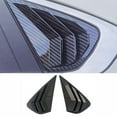 thumbnail image 2 of For Kia Forte 2019-2022 Carbon Fiber Side Glass Louver Shutter Cover Trim 2Pcs, 2 of 10