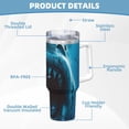 thumbnail image 5 of Pofeuu Open-Mouthed Shark Print 40oz Ice Bully With Handle And Straw Stainless Steel Vacuum Insulated Cup And 2 In 1 Straw Lid, 5 of 8
