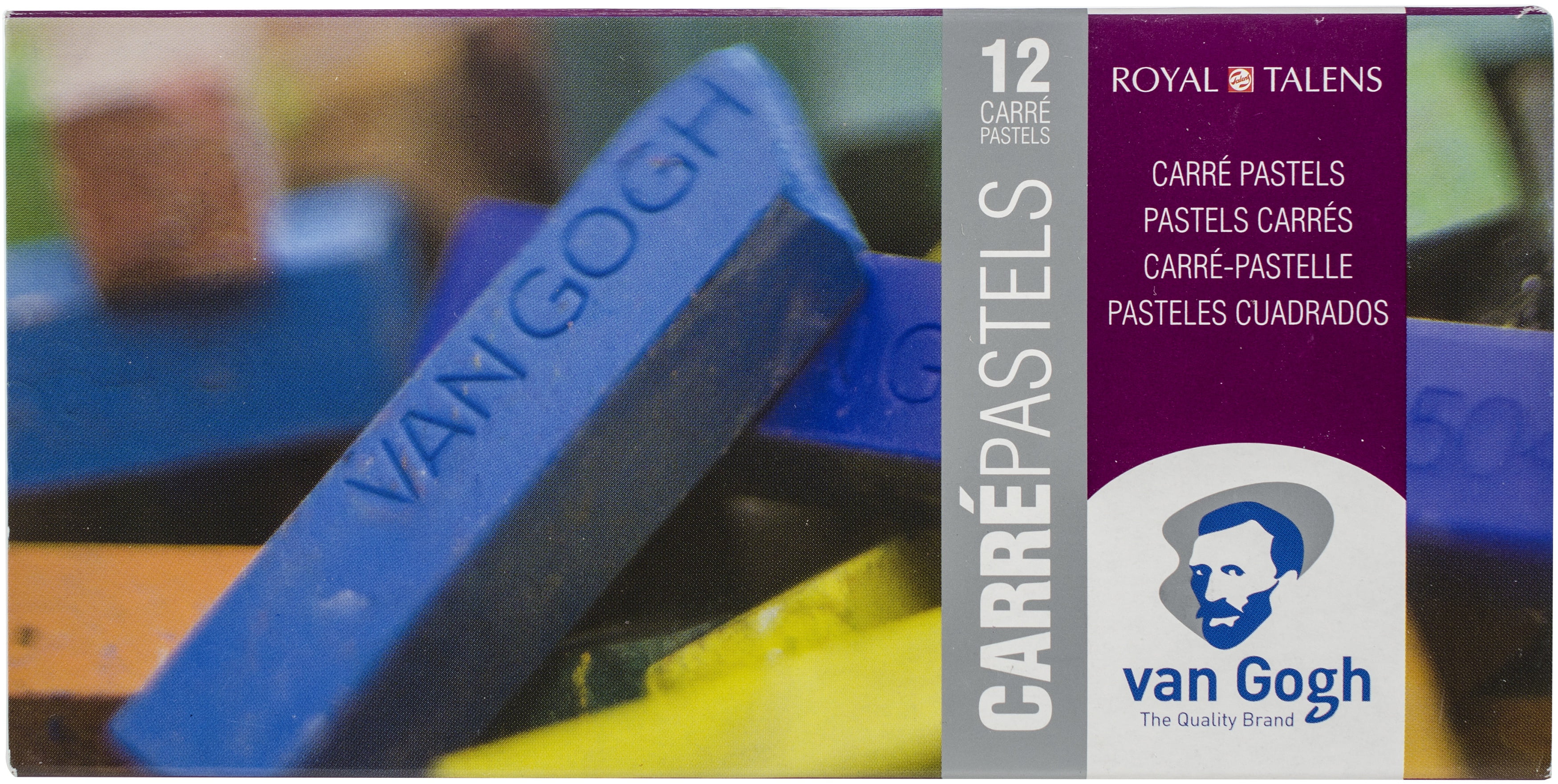 Van Gogh Carre Oil Pastels Set 12/Pkg-General Selection