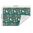 thumbnail image 3 of XMXT 1 Pcs Woven Placemats, Cute Christmas Trees Skates Stain Resistant Anti-Skid Placemat for Kitchen Table, 12 x 18 inches, 3 of 6