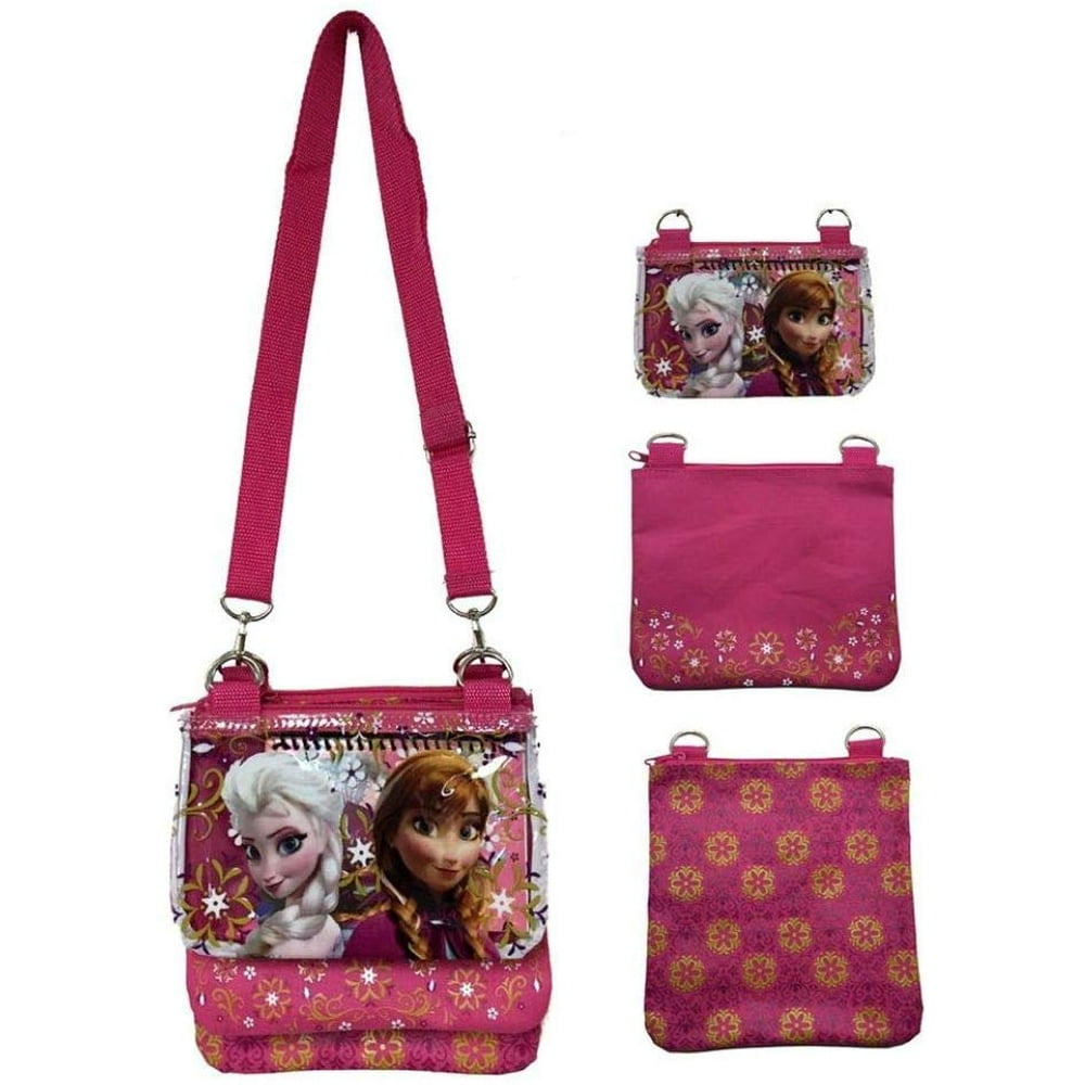 Licensed Frozen Elsa Pink Adjustable Strap Messenger Shoulder Cross