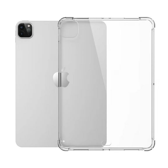Case for iPad Pro 12.9 inch Case 2021 (5th Gen) Clear Shock Absorbing Flexible TPU Protective Cover Transparent Slim Compatible with Pencil for iPad Pro 12.9 2021/2020