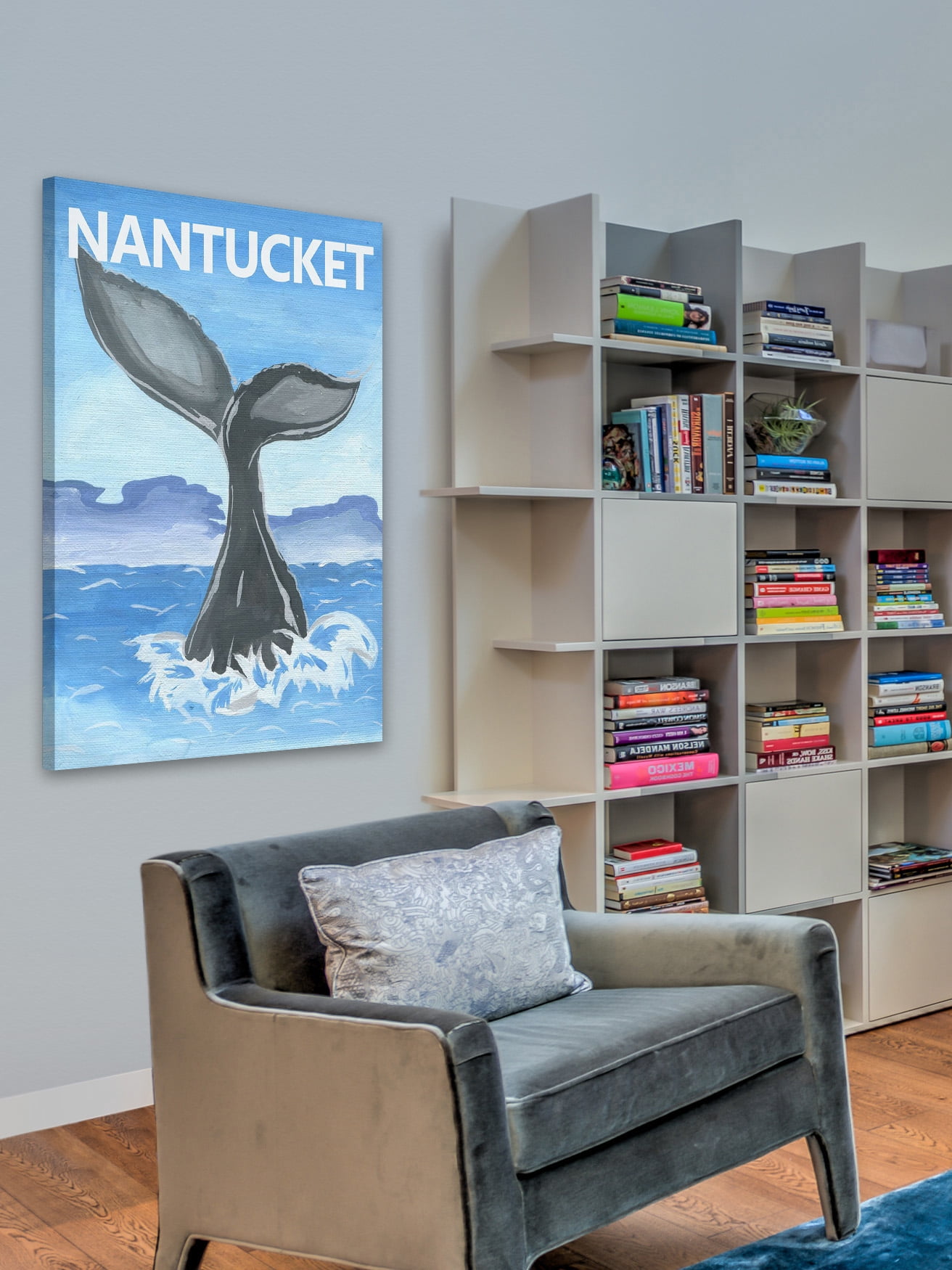 "Whale's Tale" Painting Print on Wrapped Canvas