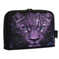 thumbnail image 2 of Wobogo Purple Leopard Large Capacity Durable Zippered Pencil Case Portable Stationery Storage Organizer Bag for Study Office Travel, 2 of 7