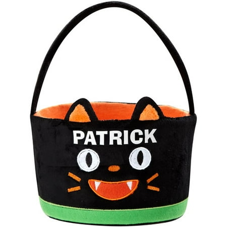 Personalized Goofy Goblin Halloween Treat Bag, Cat