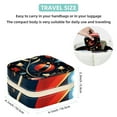 thumbnail image 5 of Ladybird Travel Portable Square Necklace Holder with Earring Holder, Display Case - Travel Organizer for Rings, Earrings, Necklaces, Bracelets - Suitable for Girls and Women, 5 of 6