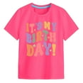 thumbnail image 4 of Godom Girls' Short-Sleeve Shirts Tops Graphic Cotton Kids Tee Tops Girl Clothes, 4 of 4