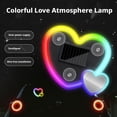 thumbnail image 2 of Agiufgs Heart Shaped Car Ambient, 45 High Brightness LED Beads with Multiple Colorful, for Vehicle Interior Decoration, Multicolor, 1pcs, 2 of 7