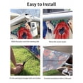 thumbnail image 7 of 4th of July RV Awning Sun Shade Screen 9'X7' Poppy Vase Mesh Sunscreen Patriotic American Flag Fireworks Awning Shade Screen with Zipper UV Blocker Completed Kits for RV Motorhome Camper, 7 of 7