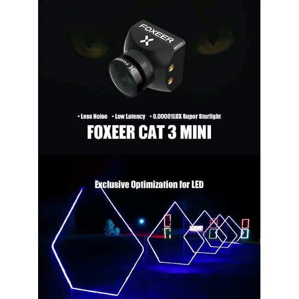 22 22mm Foxeer Cat 3 Mini 1200tvl 0.00001lux Super Starlight Fpv