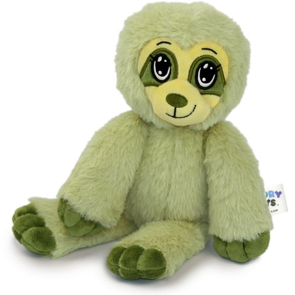 The Adventure Crew Sami the Sloth Plush Comfort / Activity Toy for Newborn and Up | Ultra-Soft, 11.5" Compact Size with Weighted Limbs | Interactive Companion for Early Learning