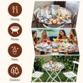 thumbnail image 7 of Orange Pumpkins Fall Round Tablecloth, Fitted Table Cover with Elastic for 36"-44" Round Tables, Eucalyptus Leaves Wood Grain Country Rustic Table Cloth Outdoor Dinning Party Waterproof Tablecloths, 7 of 7
