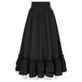 thumbnail image 4 of yillto Women Skirt with Layer Ruffles Vintage Skirts High Elastic Waist Flowy Elegant Party Prom Skirts, 4 of 6