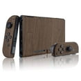 thumbnail image 3 of eXtremeRate Soft Touch Grip Back Plate for Nintendo Switch Console, NS Joycon Handheld Controller Housing with Full Set Buttons, DIY Replacement Shell for Nintendo Switch - Wood Grain, 3 of 9