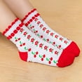 thumbnail image 5 of EnJoCho Children Cotton Socks Cartoon Christmas Red Green Socks Girls Student Baby Tube Socks Toddler Kids Boys Girls Soft Cute Holiday Socks School Home Indoor&Outdoor Wear, 5 of 8