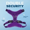 thumbnail image 6 of Voyager Step-In Lock Dog Harness & Reflective Leash Set w/ Neoprene Handle 6ft - For Small to Large Breed Dogs/ Cats, Cute & Heavy-Duty for Walking, Running & Training - Purple Purple Trim, M, 6 of 9