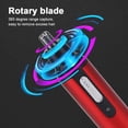 thumbnail image 4 of Graflsoa YD-111 Multi-Purpose Electric Trimmer for Nose, Ear Hair & Eyebrows - Portable, Waterproof, Stainless Steel Blade, Red, 4 of 7