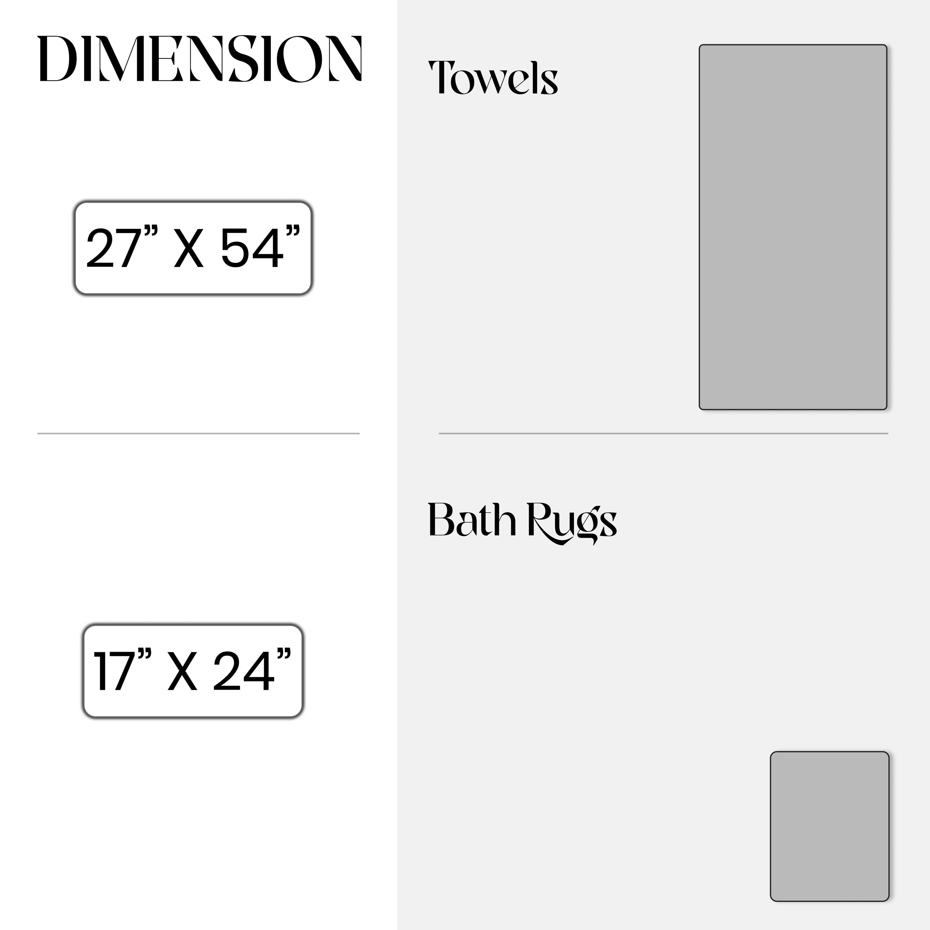 Home Weavers Luxury Collection 100% Soft Cotton Super Absorbent 2 Pcs Bath Towel Set & 1 Pc 17x24" Bath Rug, Machine Washable & Non Slip (Set of 3), Linen