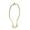 White, variant on Aspen Creative 20005-1 7" Lamp Harp with Saddle, Polished Brass