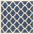 thumbnail image 1 of Safavieh Courtyard Navy Indoor Outdoor Rug - Square 6'7", 1 of 5