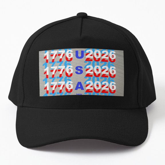 Happy 250th Birthday USA Baseball Cap, American Independence Milestone Graphic Design, Classic Hat