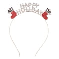 thumbnail image 4 of Red Headband for Women Sparkling Christmas Headband Exclusive Festive Hair Accessory, 4 of 4