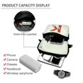 thumbnail image 4 of POLERO Christmas Polyester Satchel Messenger Pouch, Lightweight Double Deck over Shoulder Wallet for Travel and Daily Use, 4 of 7