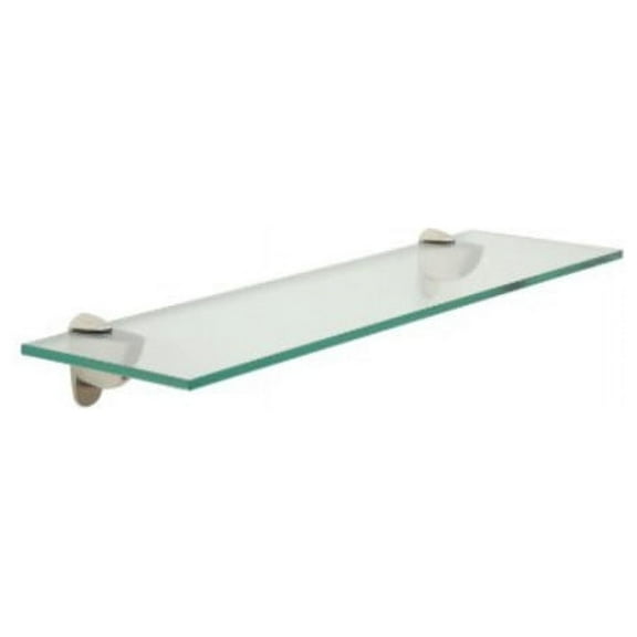 12" X 48" Heron Bathroom Glass Shelves - 2 Brackets Included with Each Shelf By Spancraft Glass