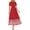 Floral Red White, variant on Summer Dresses for Women Casual V Neck Short Sleeve Flowy Wedding Guest Beach Vacation Floral Boho Maxi Dress