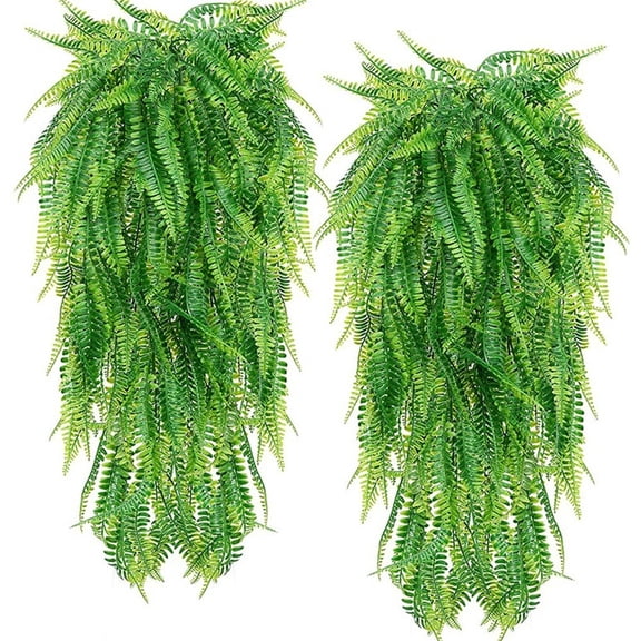 Leke 82cm Persian Fern Leaves Vines Room Decor Hanging Artificial Plant Plastic Leaf Grass Wedding Party Wall Balcony Decoration