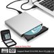 thumbnail image 1 of Grabadora/regrabadora/unidad de DVD externa SUSUchens USB 2.0 Slim para PC y portátil, color plateado, 1 of 8