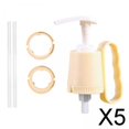 thumbnail image 1 of Dispensador de Jarabe Soledad con Boquilla para Exprimidor de 5xKetchup a prueba de fugas Tipo prensa manual universal cabezal de bomba 5 piezas, 1 of 10