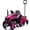 Pink, variant on Track Seven 12V Ride on Tractor with Detachable Trailer, Kids' Electric Vehicles with LED Lights, Music, Remote Control Tractor Toy for Boys Girls Aged 3+, 12V Ride on Toys Car for Kids, Red