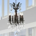 thumbnail image 3 of Versailles 3-Light French Gold Finish Crystal Torch Wall Sconce Light with Clear Crystals, 3 of 3