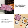 thumbnail image 4 of 3d Seashells 5 Pcs Kitchen Set Heat Resistant Oven Mitts and Non-Slip Pot Holders with Adjustable Cooking Apron, 4 of 6