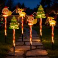 thumbnail image 2 of 6 Pack Moving Solar Christmas LED Lights Outdoor - Waterproof Christmas Tree Santa Reindeer Lights Decorations for Patio Lawn Pathway Courtyard Backyard (2xTree, 2xSanta,2x Reindeer), 2 of 7