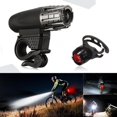 thumbnail image 1 of USB Rechargeable LED Bicycle Light Bike Headlight + Taillight Set, 1 of 4