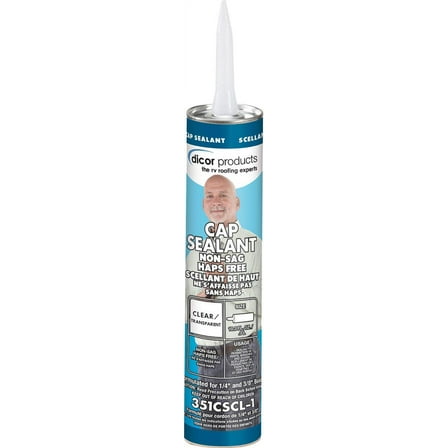 Dicor 351cscl-1 Clear Cap Sealant - 10 Oz Tube