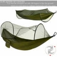 thumbnail image 6 of Hammocks for Outside with Mosquito Net,Camping Hammock Lightweight Portable Parachute 2 Person Outdoor Hammock for Indoor Backpacking Survival Travel（Orange）, 6 of 11