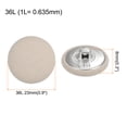 thumbnail image 2 of 10uds 36L Tela Paño Cubierto Botón 23mm Redondo Metal Vástago Costura Botones para Trajes Vestido Blusas Beige Unique Bargains, 2 of 5