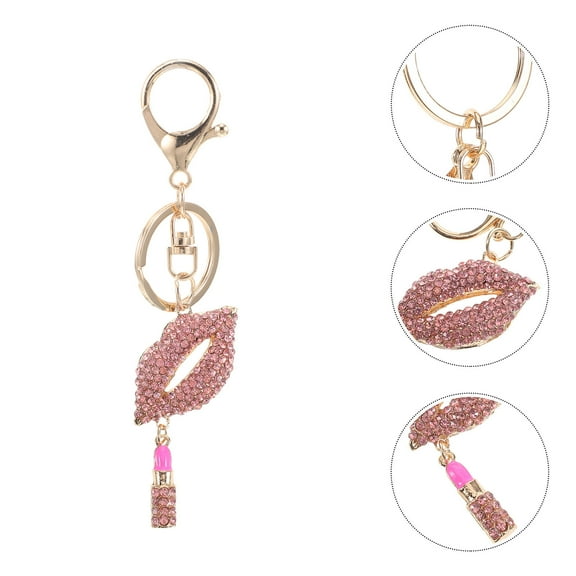 UPKOCH Purse Keychains Lip Keychain 1Set Zinc Alloy For Wallets Accessories