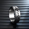 thumbnail image 4 of Women Men Fidget Meditation Anti-anxiety Calming Rings Star Moon Spinning Rings, 4 of 5