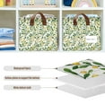 thumbnail image 4 of Yayeee Foldable Storage Basket for Shelves with Handles Set of 2 Waterproof Cloth Bins, Olive Leaf, 4 of 7