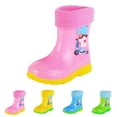 thumbnail image 5 of Otqutp Kids Fleece Lined Rain Boots for Girls Boys Toddler Waterproof Cute Cartoon Pattern Platform Mud Rubber Boots, 5 of 5