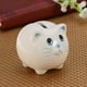 thumbnail image 4 of EeaseMX Alcancía de cerámica con forma de cerdito, caja de ahorro para monedas, billetes y dinero para niños y niñas., 4 of 8